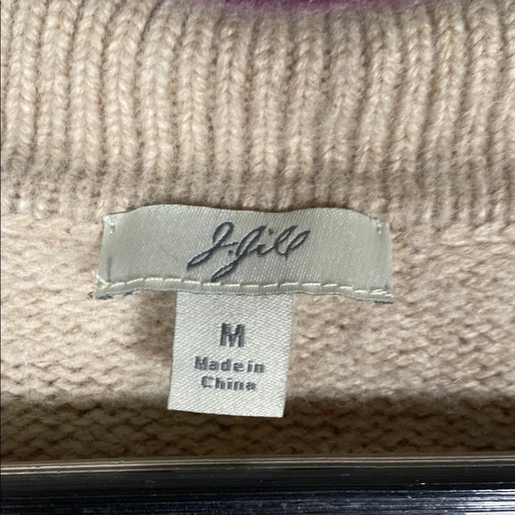 J.Jill Women's Cream Cardigan with Brown Buttons Size Medium - Picture 2 of 8